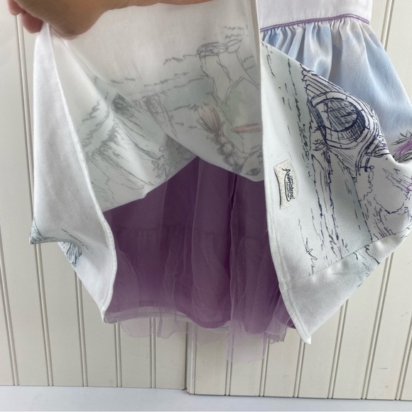 Disney Animators’ Collection Girls Mulan Princess White Party Dress Costume Sz 4 - Picture 5 of 14